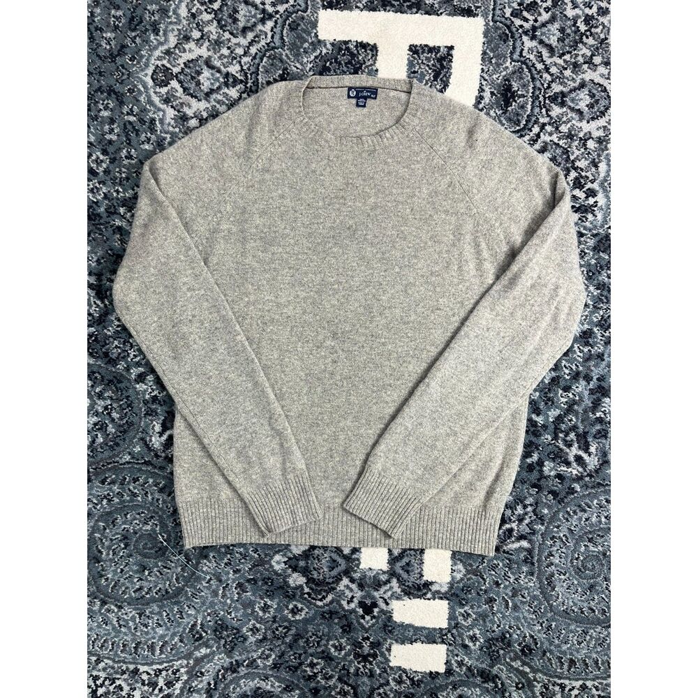 Vintage Y2k Mens J.Crew Brand 100% lambs Wool Crewneck knit Sweater Size XLT
